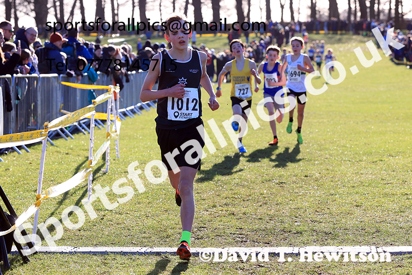Boys under-13s 2025 Northern Cross Country Champs, Tatton Park, Knutsford, Cheshire. Photo: David T. Hewitson/Sports for All Pics
